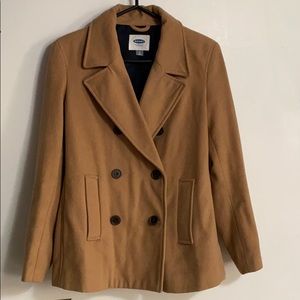 Beige hip length peacoat 🧥